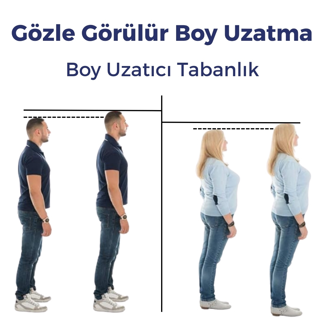 Boy Uzatıcı Tabanlık - Görünmez Yükseklik Artırıcı detaylı görünüm